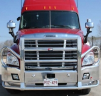                                                                                                   Ali Arc Freightliner Cascadia Grille Guard Bumper. Ultimate Protection. 