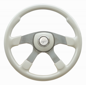 Semi Truck Steering Wheel. Luxury Series. Comfort Pearl White - 18 ...