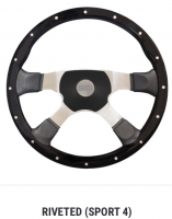 SC Semi Truck Steering Wheel. 18” RIVITED Sport 4