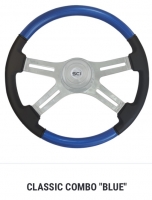 SC Semi Truck Steering Wheel. 18” CLASSIC COMBO Blue. 