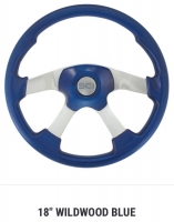 SC Semi Truck Steering Wheel. 18” WILDWOOD Blue. 