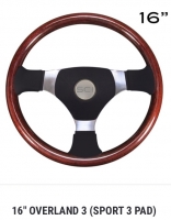 SC Semi Truck Steering Wheel. 16” OVERLAND 3 Sport Pad. 