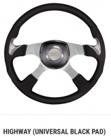 SC Semi Truck Steering Wheel. 18” HIGHWAY Universal. 