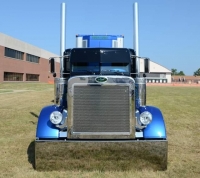 Peterbilt 379, 359 6” Flat Top Exhaust. Lincoln Chrome Exhaust. 