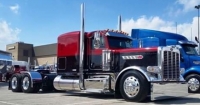 Peterbilt 379, 359 6” Miter Top Exhaust. Lincoln Chrome Exhaust. 