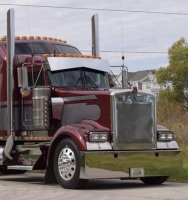 #1 Kenworth Chrome Sunvisors for Kenworth W900. Lincoln Chrome Quality. 