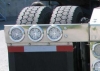 SEMI TRUCK Spring Loaded Mudflap SEMI TRUCK Light Bars Complete With Clear Lifetime LEDs.